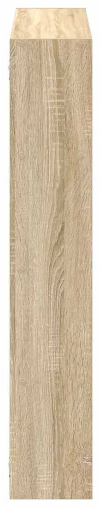 sonoma tölgyszínű szerelt fa fali kockapolc 12 rekeszes színű