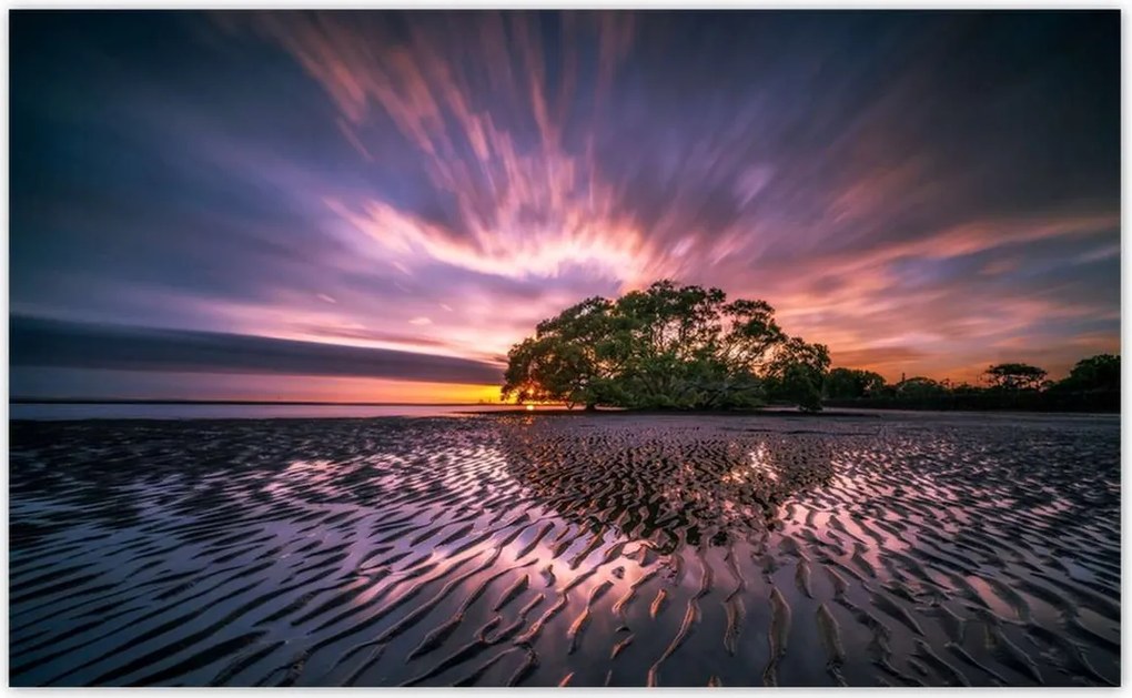 Fotótapéták 416x254 Gyönyörű lila tájkép