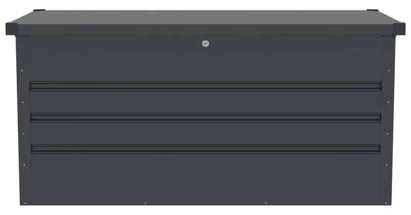 Antracitszürke kerti tárolódoboz Max A – Rojaplast