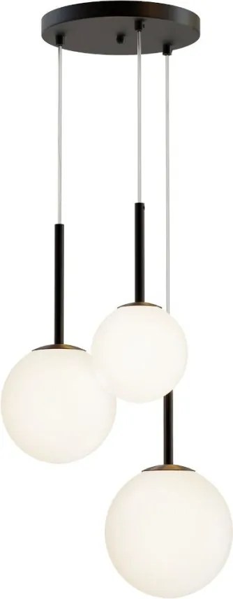 MAYTONI MOD321PL-03B BASIC FORM Többágú Függesztett Lámpa Fehér, Matt Fekete E14 IP20