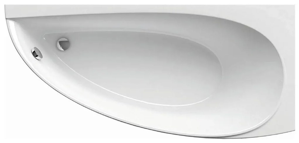 Ravak CH01000000 - Sarokkád AVOCADO 160x75 cm akril/fehér