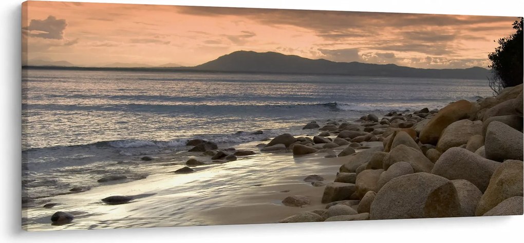Kép - Tenger és hegyek (120x50 cm)