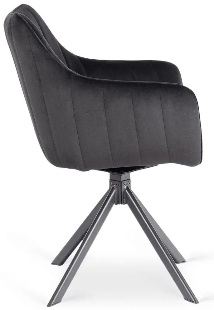 Forgó Étkezőszék Fekete Színben. MUMBAI