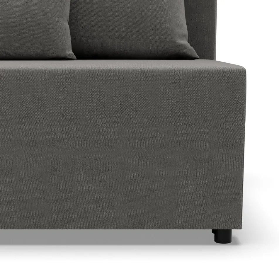 Nobu kanapé, bársony, világosszürke