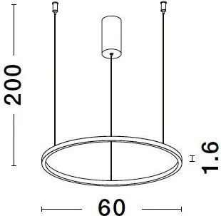 NOVALUCE 9345601 TARQUIN Modern Led Függesztett Lámpa LED IP20
