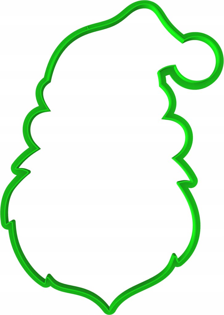 Karácsonyi Mézeskalács Forma Karácsonyi Nagy XXL Mikulás 20cm