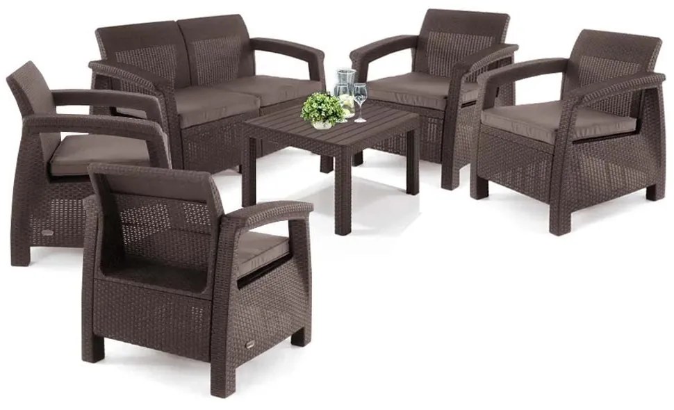 Corfu Big Light kerti bútor szett Chicago asztallal