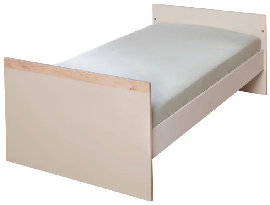 Bézs-natúr színű babaágy állítható magassággal 70x140 cm Jil – Roba