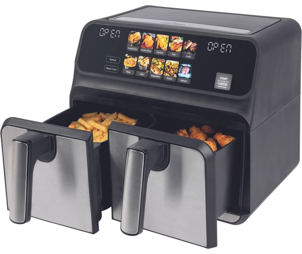 ProfiCook FR 1287 H dupla hőlégfúvós sütő, 8 l
