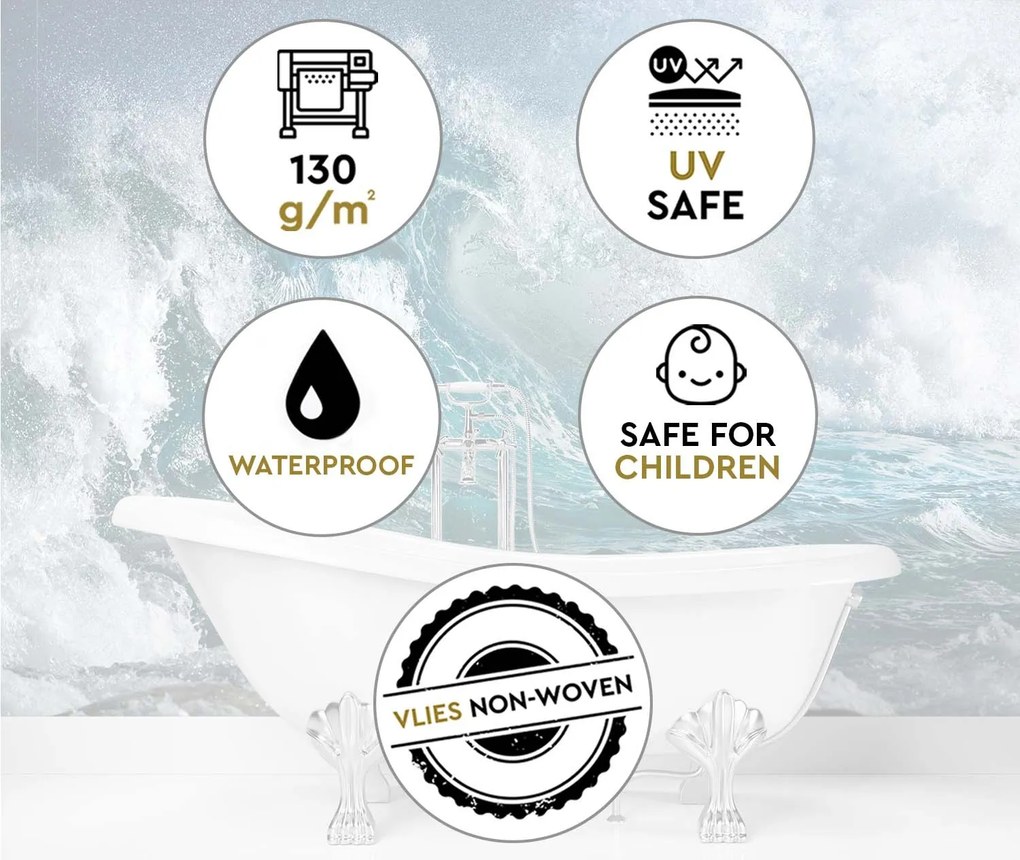 Gario Fotótapéta Viharos tenger Anyag: Vlies, Méret: 250 x 175 cm