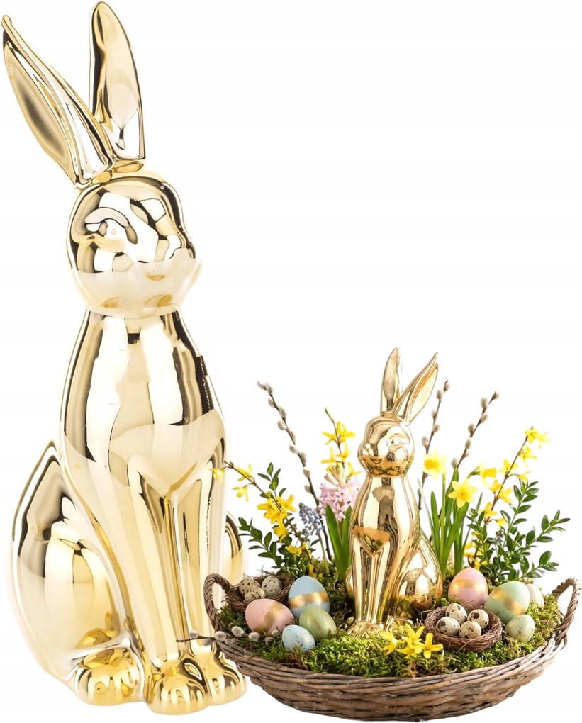 24 Cm-es Nyuszi Figura Húsvéti Nyuszi Húsvéti Kerámia Ajándék