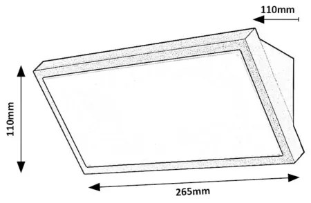 Rabalux 77150 - LED Kültéri fali lámpa RAPLA LED/18W/230V IP65