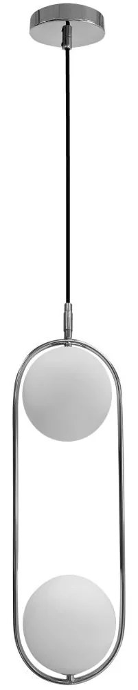 Candellux Csillár zsinóron CORDEL 2xG9/28W/230V fényezett króm 32-32072