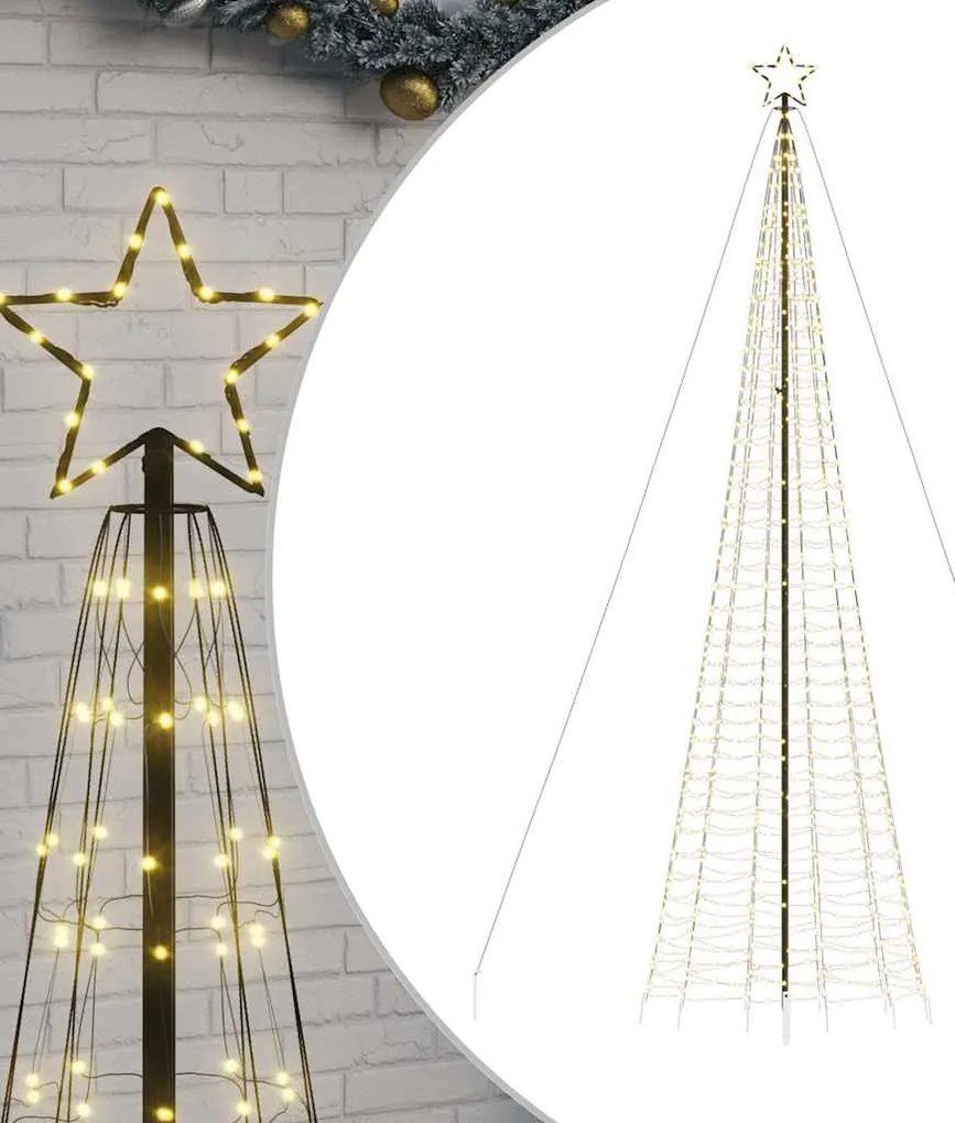 meleg fehér LED karácsonyfa tüskékkel 1534 LED 500 cm