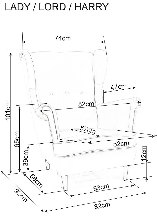 Régi rózsaszín fotel TV-hez LADY VELVET