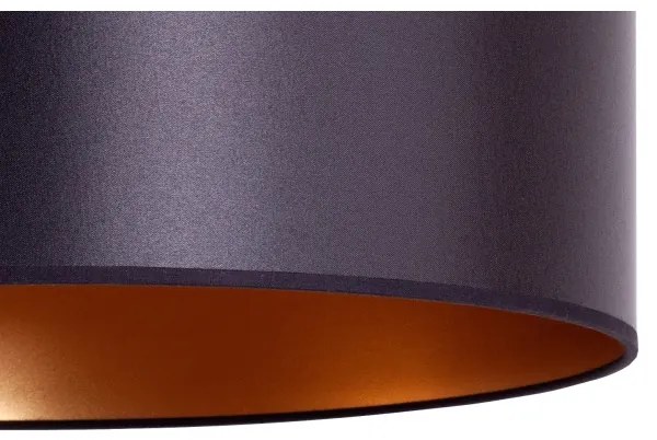 Duolla - Csillár zsinóron CANNES 1xE27/15W/230V á. 50 cm fekete/réz