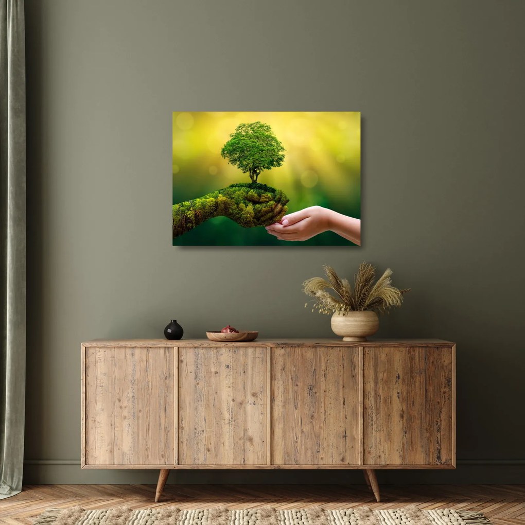 Kép - anyaország (üvegen) (70x50 cm)