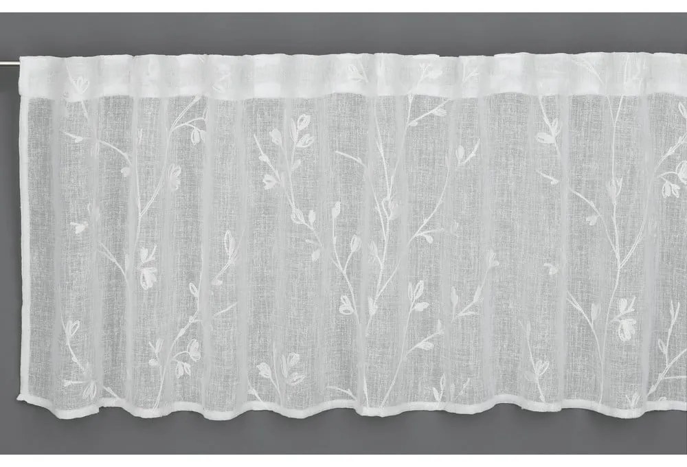 Fehér átlátszó függöny 45x140 cm - Gardinia