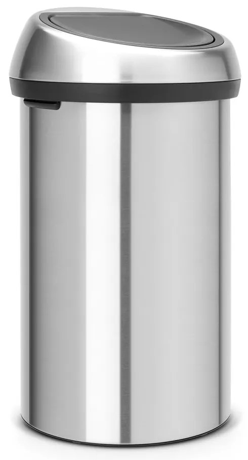 Matt ezüstszínű acél érintésre nyíló szemetes 60 l Touch Bin – Brabantia