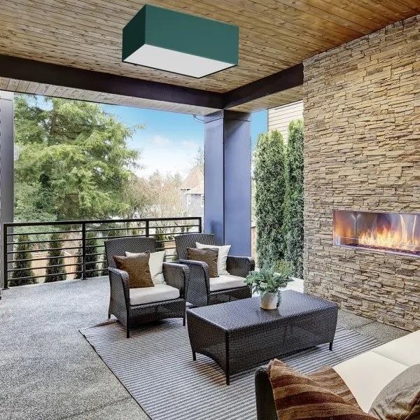 Mennyezeti lámpa VERDE 3xE27/60W/230V 50x50 cm zöld