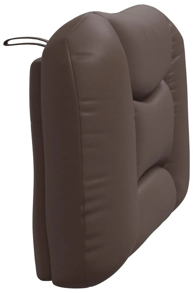barna műbőr fejtámla párna 90 cm