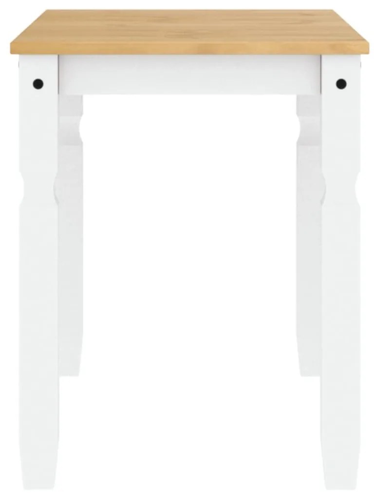 Corona fehér tömör fenyőfa ebédlőasztal 112 x 60 x 75 cm