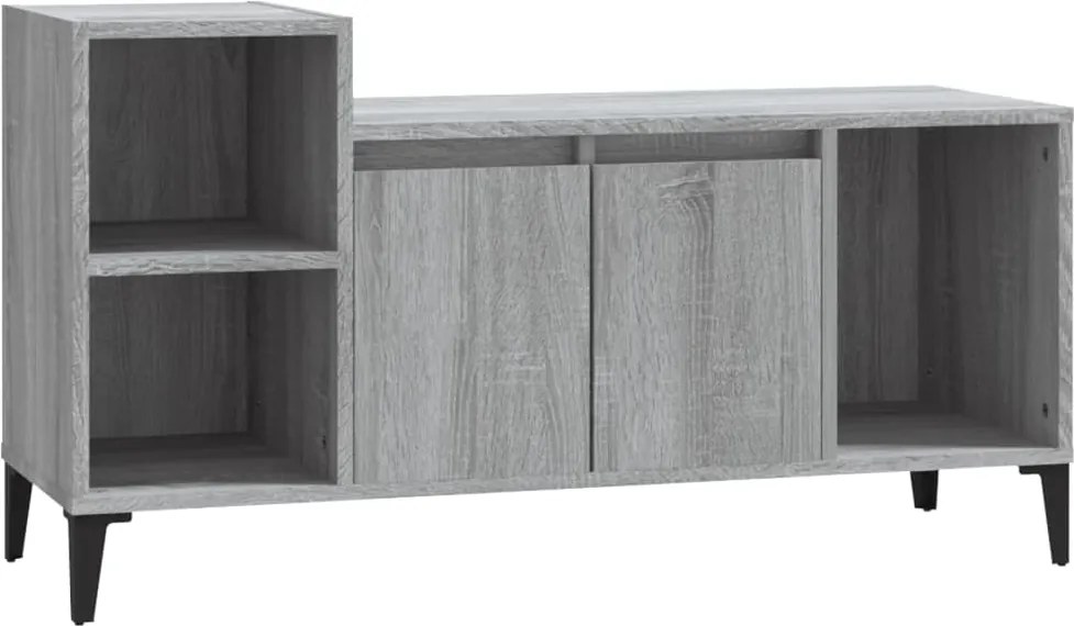 vidaXL szürke sonoma színű szerelt fa TV-szekrény 100x35x55 cm