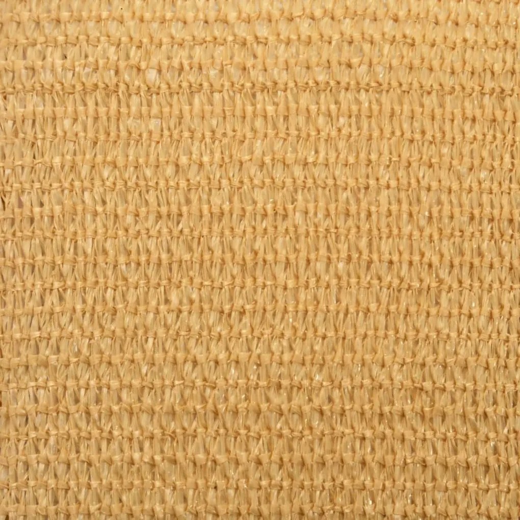 homokszínű négyszögletű HDPE napvitorla 160 g/m² 3x4 m