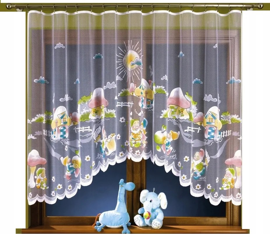 Mg Függöny jacquard Törpe 300x150 Színes