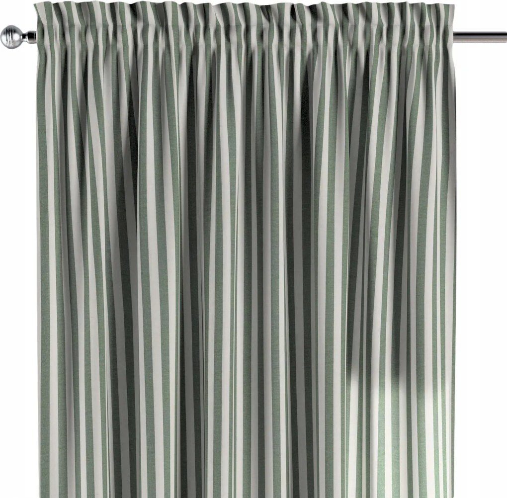 Dekoria Csatornafüggöny frufruval 1 db 130x245cm zöld árnyalatok