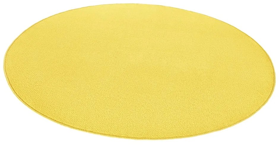 Sárga kerek szőnyeg ø 133 cm Fancy – Hanse Home