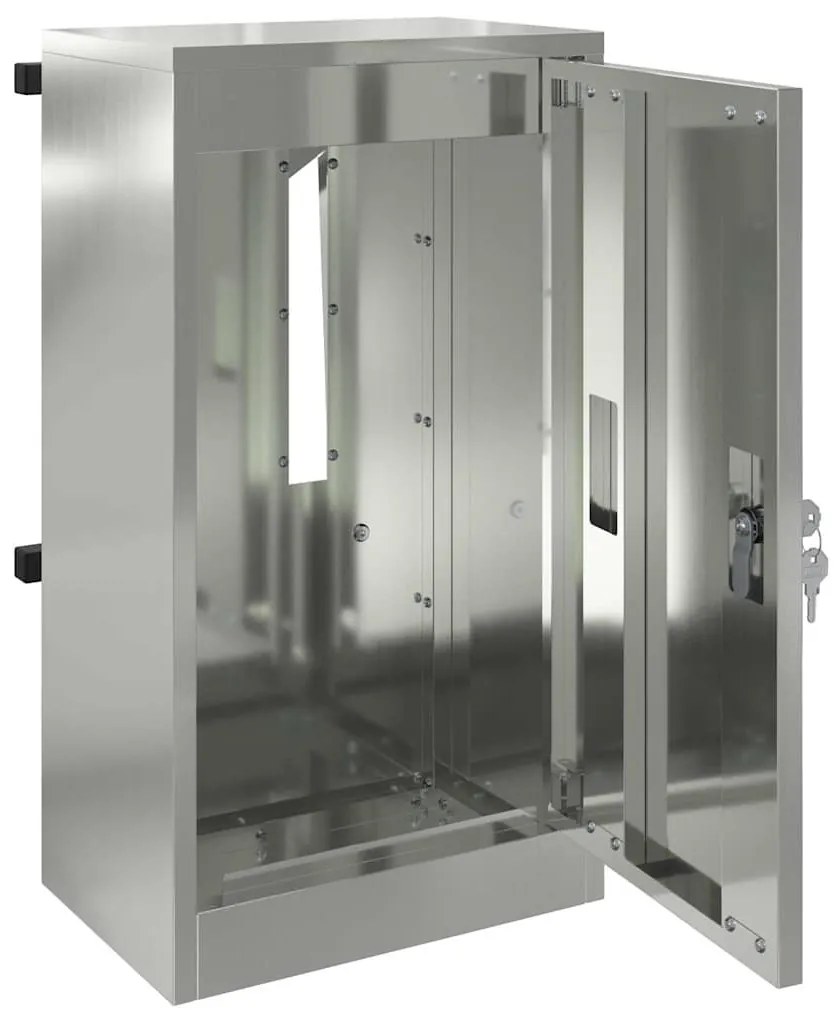 postaláda Fekete 30 x 23 x 55 cm Horganyzott acél