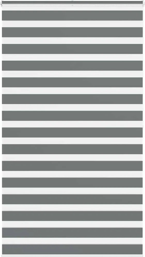 vidaXL zebrafüggönnyel sötét szürke szövetszélesség 125,9cm poliészter