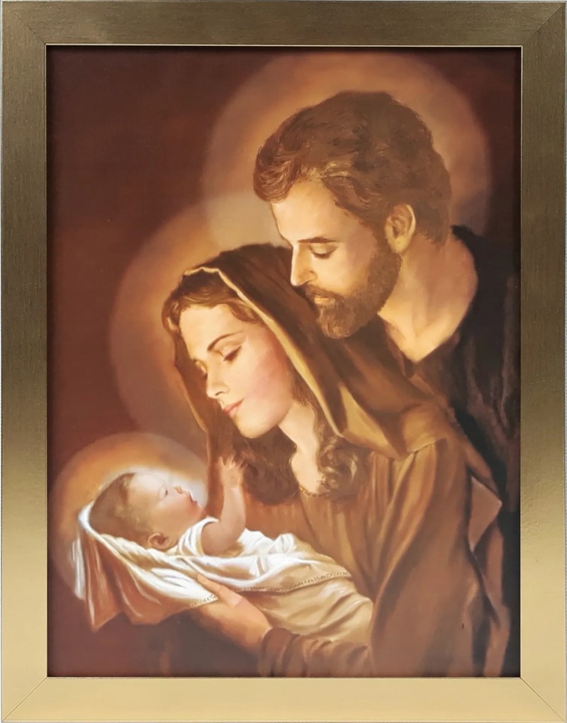 Vászonkép 45x35 Szent Család Arany Keret