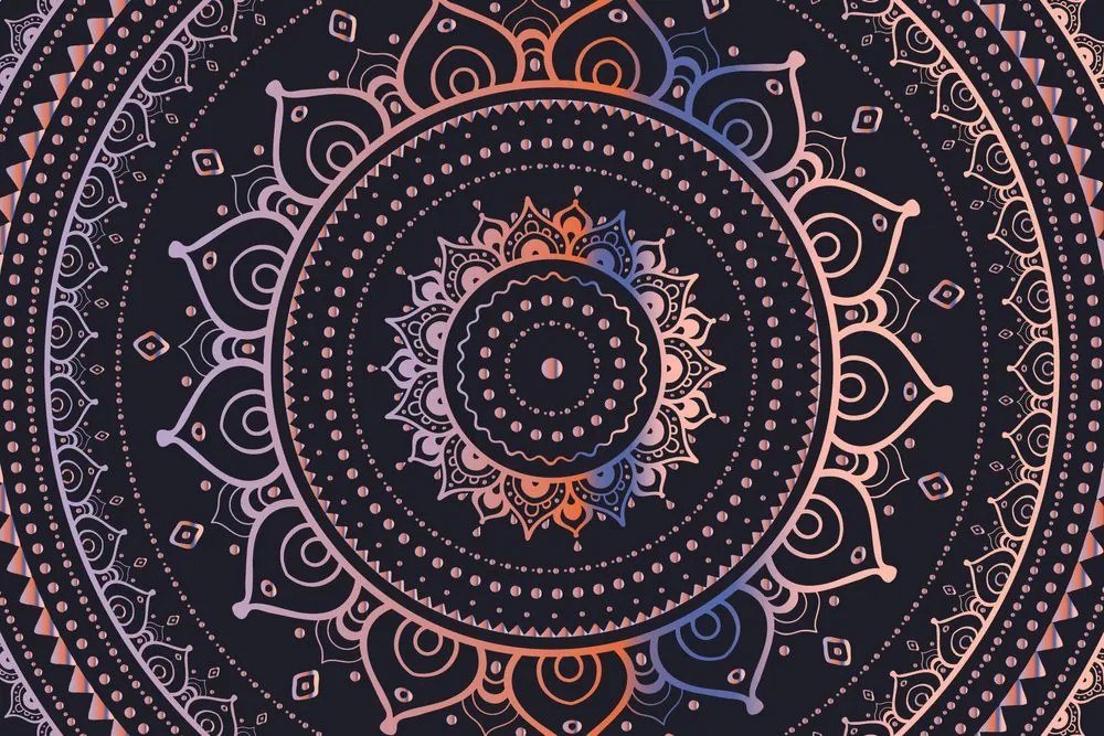 Öntapadó tapéta arany Mandala