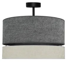 Duolla - Felületre szerelhető csillár DOUBLE 1xE27/15W/230V átm. 40 cm szürke