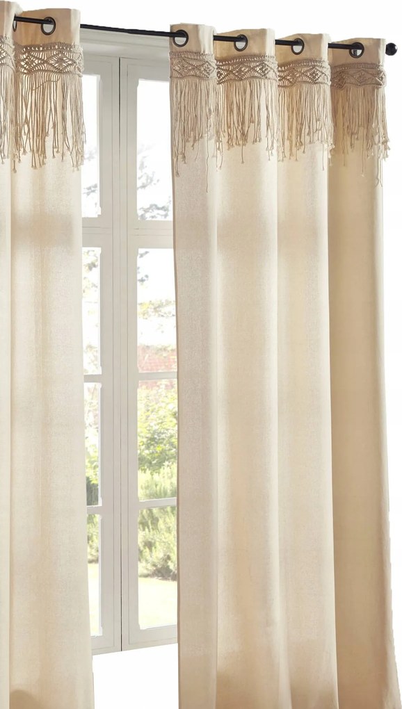 Kész Függöny makramé Boho stílus 140x260 cm