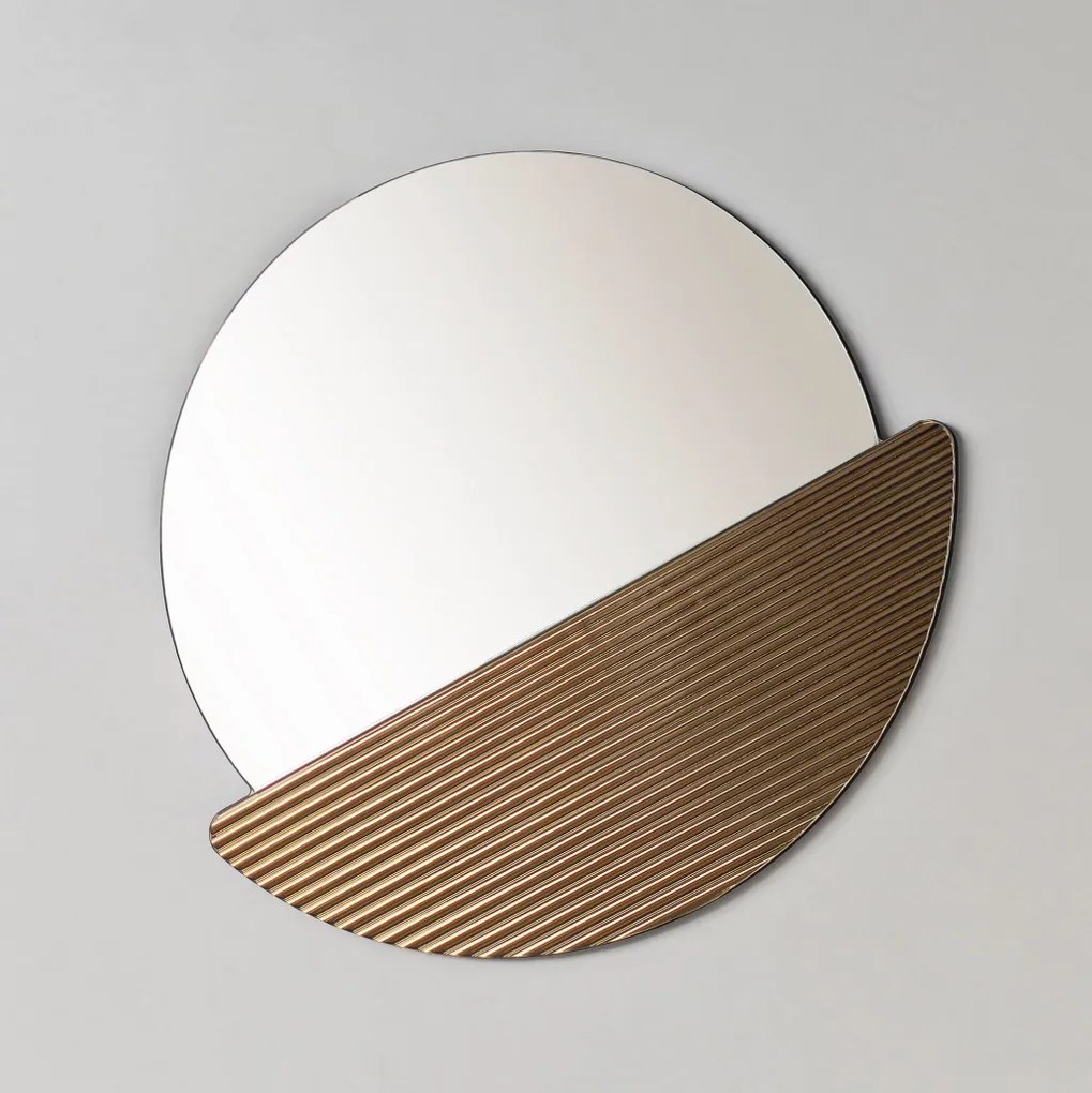 Crescent tükör, bronz, 68 cm