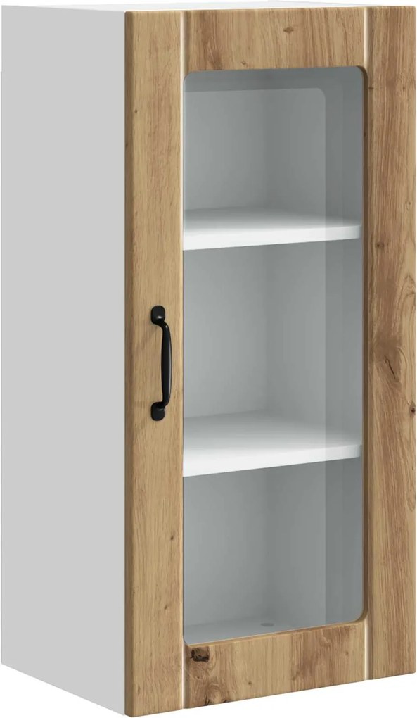 vidaXL Konyhaszekrény polcokkal Artisan tölgy 40 x 31 x 80 cm Faanyag