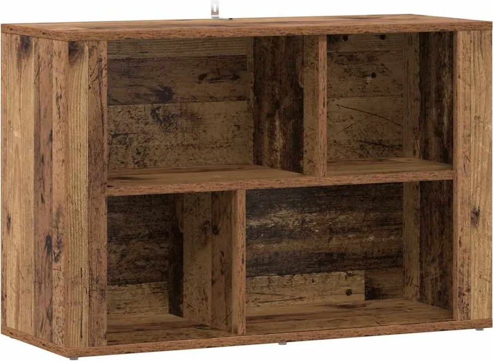 vidaXL Széf Öreg fa 80 x 30 x 53 cm Faanyag