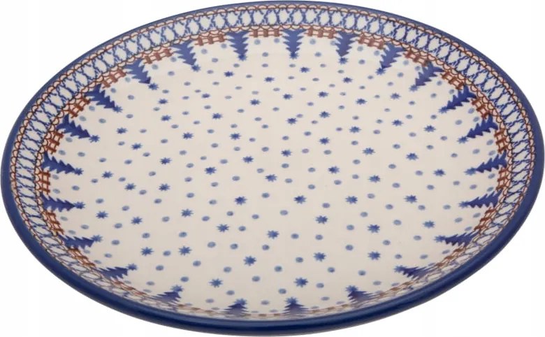 Ebédlő tányér 25.5 cm Karácsonyfa Csillagok Boleszláv