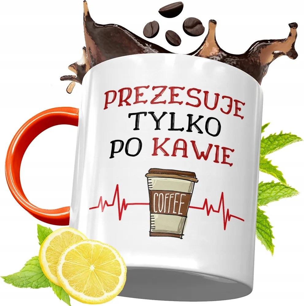 Narancssárga Bögre Elnöknek Ajándék fényképes nyomtatással