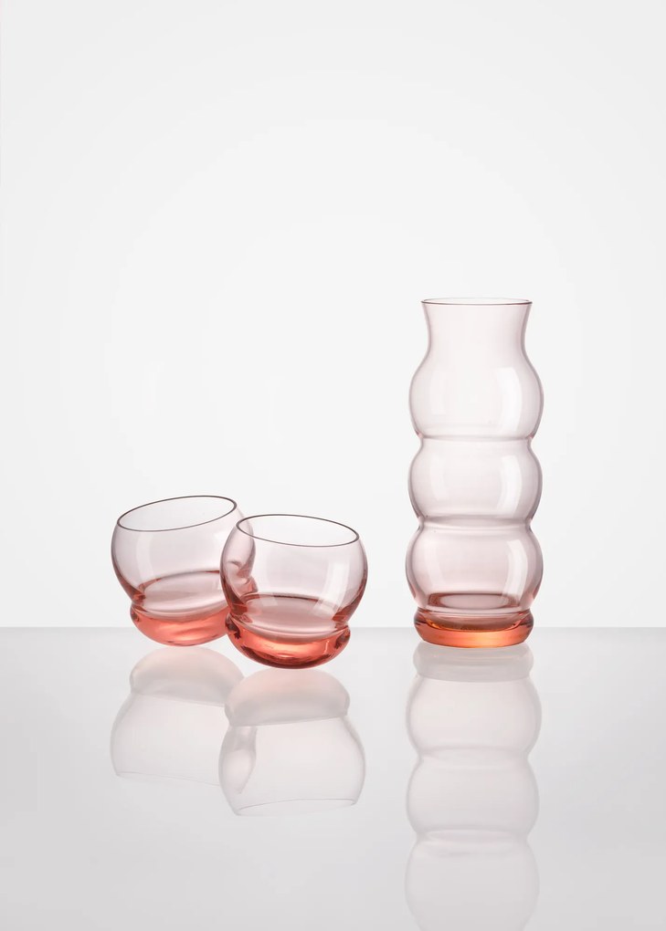 KARAFA rosa (růžová) - edice BUBBLES - Lukáš Houdek