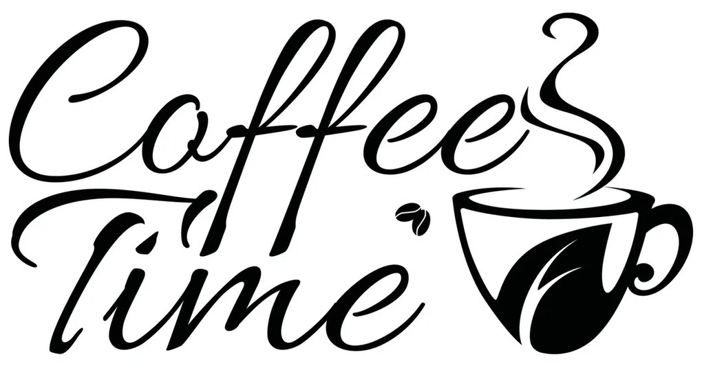 Gario Falmatrica Coffee Time Szín: Fekete-Matt, Méret: 100 x 50 cm