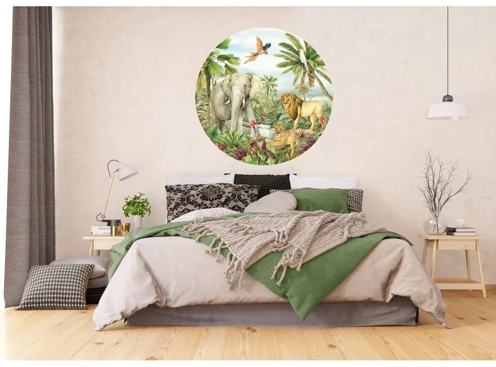Kör alakú fotótapéta Jungle 125 x 125 cm, 2részből álló