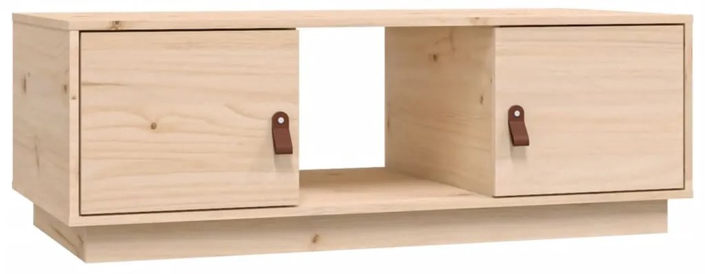 Tömör fenyőfa dohányzóasztal 100x50x35 cm