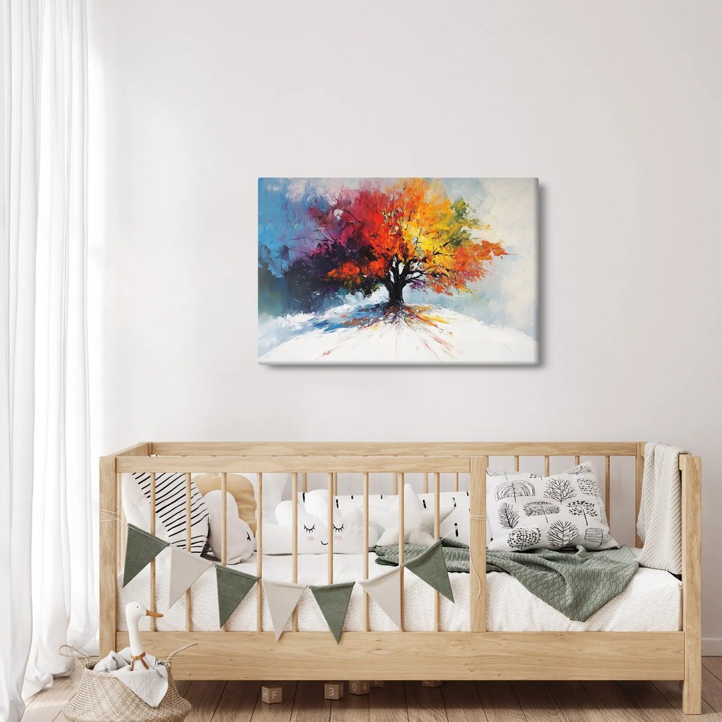 Kép - Színes fa (90x60 cm)