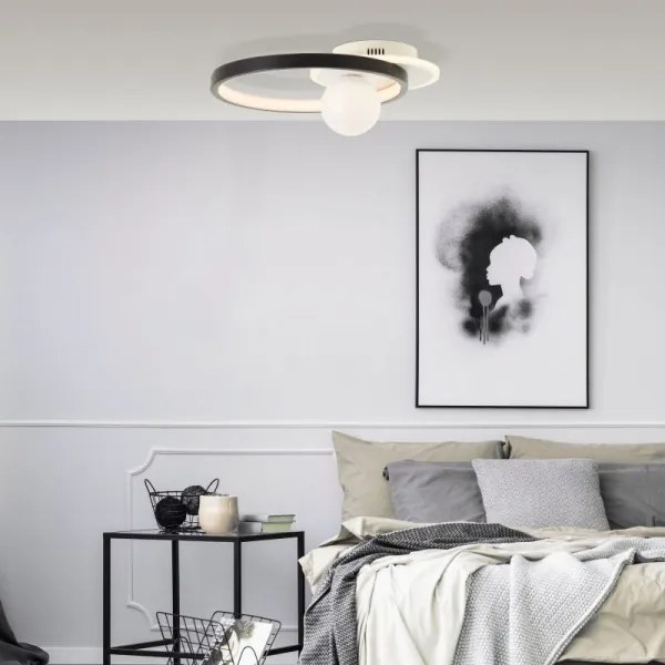 Brilliant - LED Dimmelhető mennyezeti lámpa ATLANTA LED/24W/230V fekete/fehér