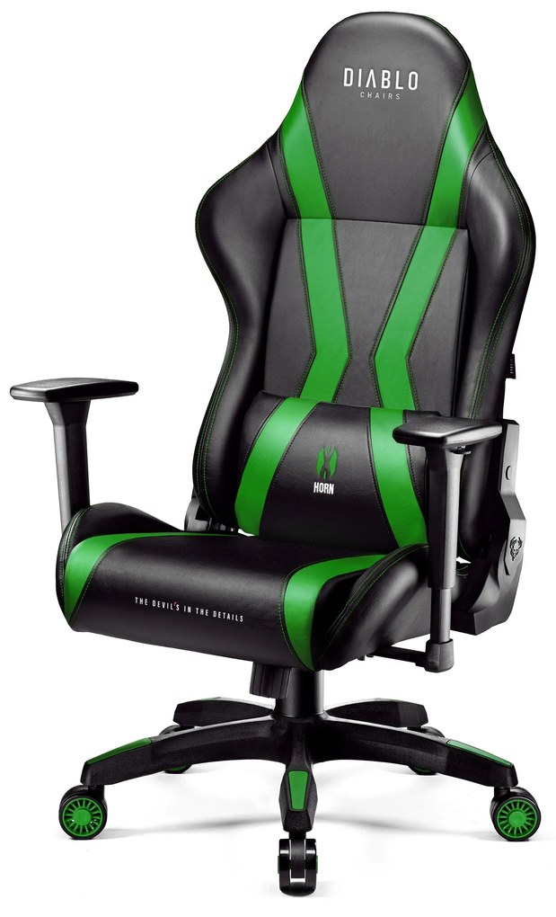 Diablo X-Horn 2.0 gamer szék Átlagos méret: Fekete-zöld