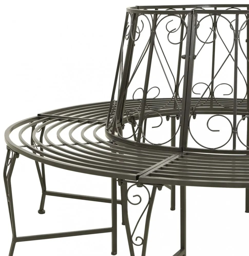 fa köré építhető kerek acélpad 160 cm